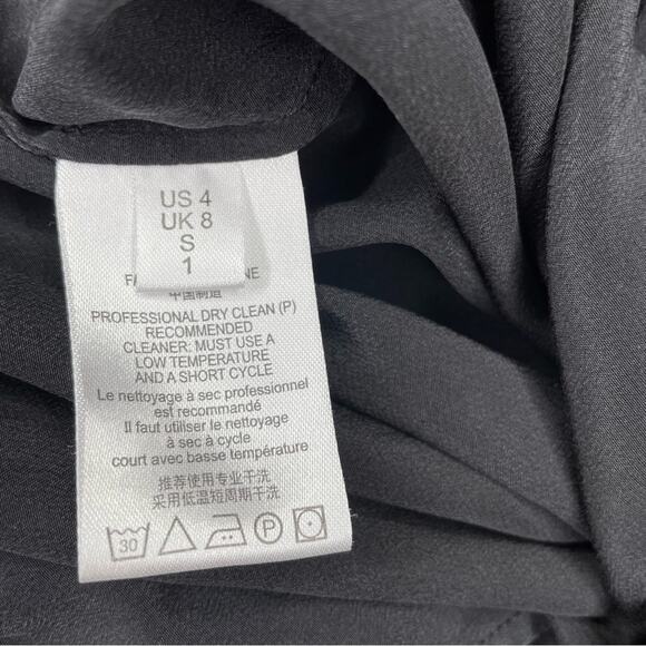 Sleeping With Jacques Black Silk Wide Leg Osiris Pants - 4 - Picture 11 of 12